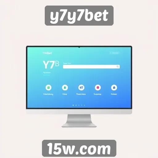 Interface do usuário do site y7y7bet